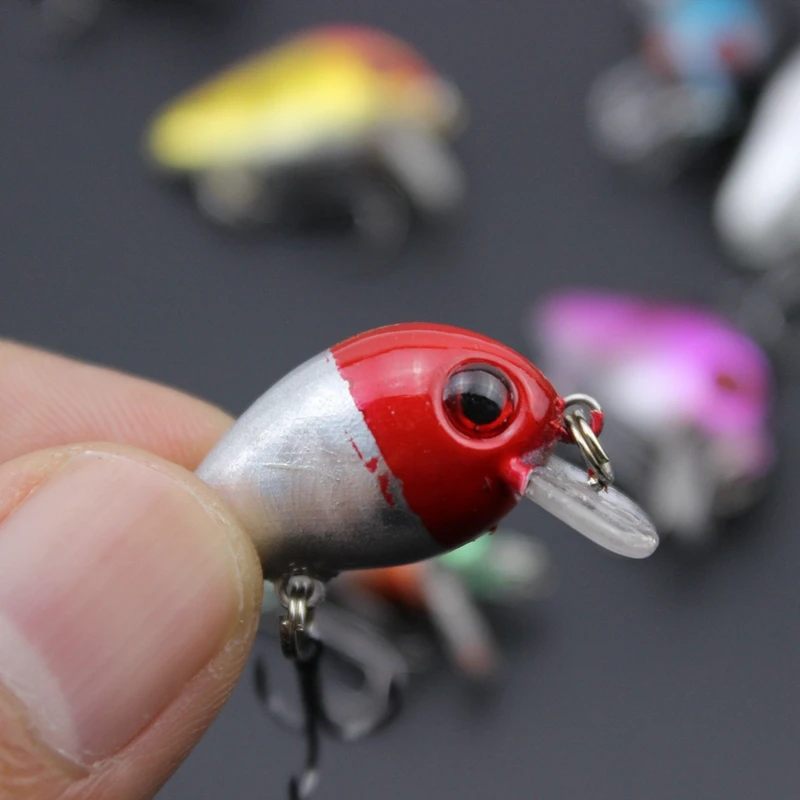 5pcs2.5cm 1 5g Компактный Тип плавать рыбы Рыбалка приманка искусственная жесткая topwater