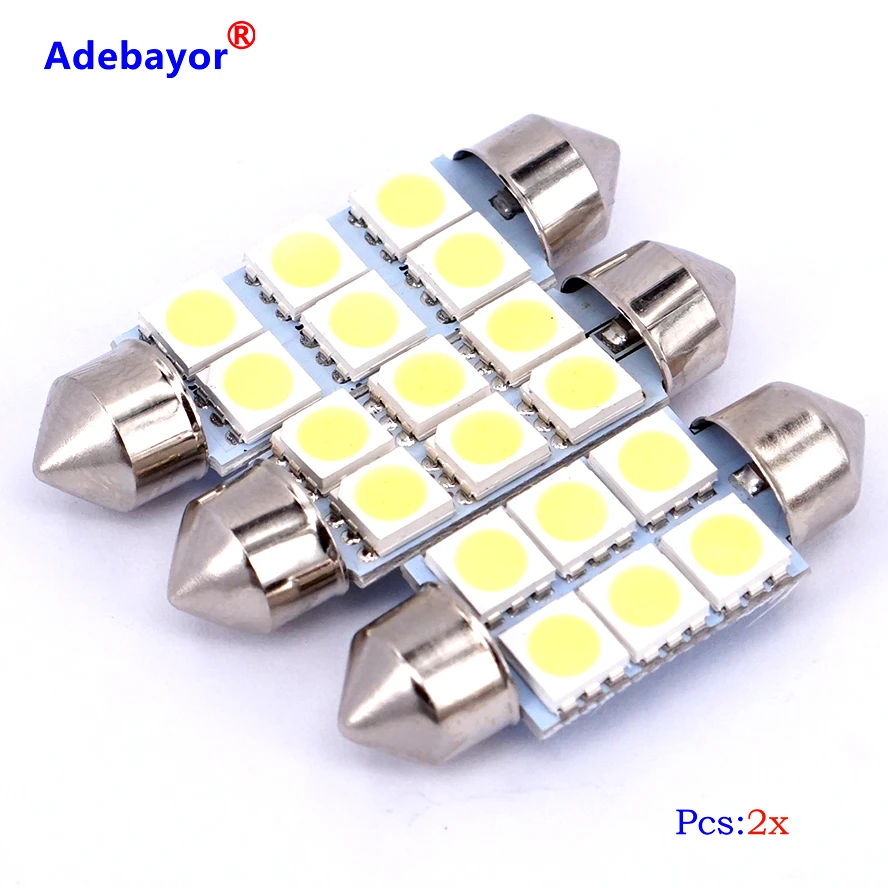 Оптовая продажа 10X 41 мм 5050 6 SMD светодиодсветодиодный Автомобильная купольная