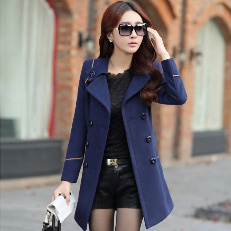 

2019 autumn new women's cashmere jacket Korean fashion designer elegant female coat cloak cloak