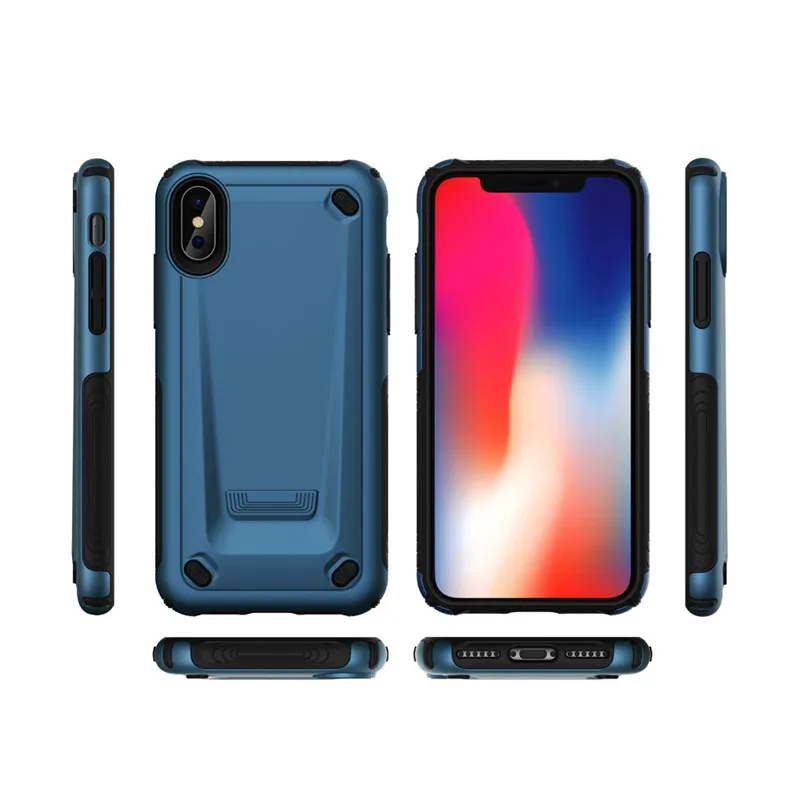 Два в одном PC + TPU чехол для Iphone7 7P 8 8P тонкий гладкий жесткий iPhone XS XR XMAX Чехол