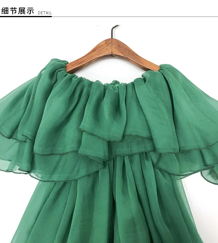 Летнее Новое Детское платье газовое без бретелек милое пляжное для девочек