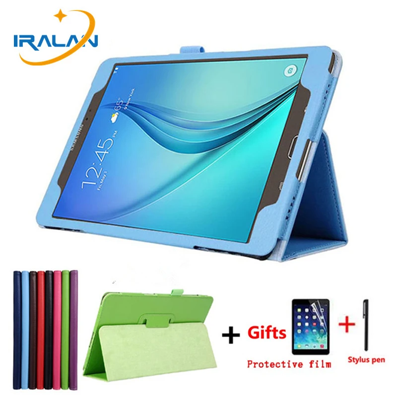 Роскошный чехол подставка из искусственной кожи личи для Samsung Galaxy Tab A 9 7 T550 SM T551 T555