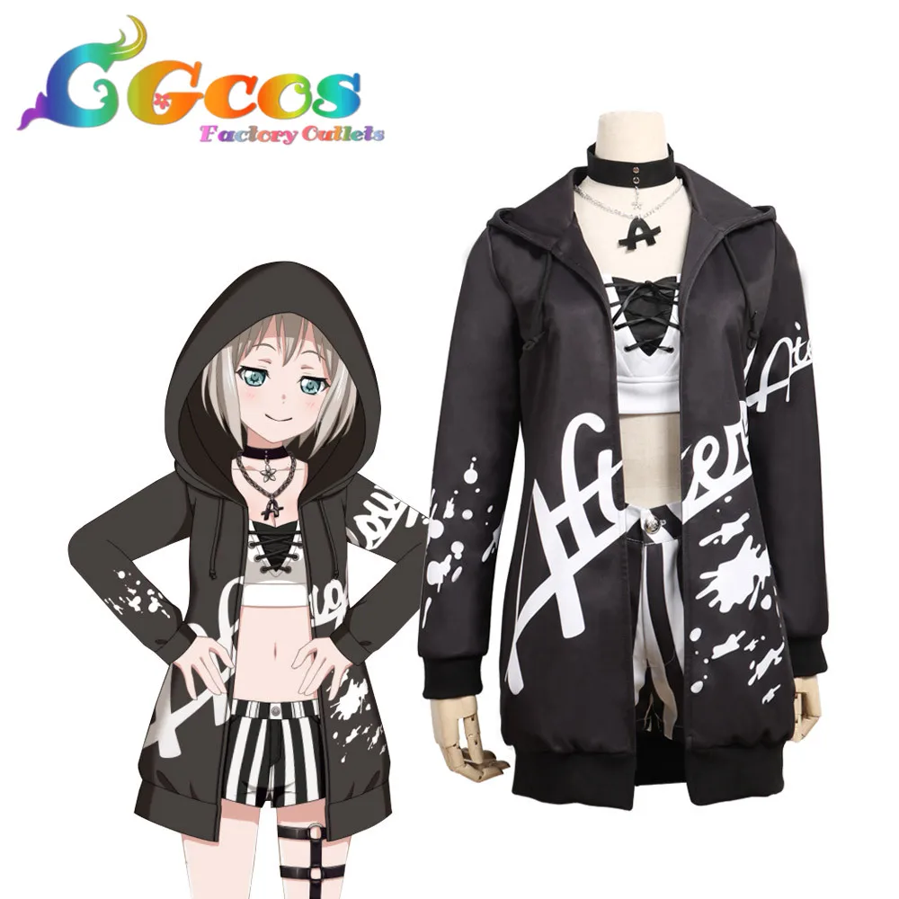 CGCOS Косплей Костюм BanG Dream! Afterglow второй ключ визуальный Aoba Moca повседневный костюм