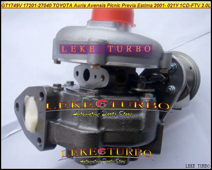 Бесплатная доставка Турбокомпрессор GT1749V 17201-27040 801891-0001 721164-0006 801891 для TOYOTA RAV4 D4D 01-