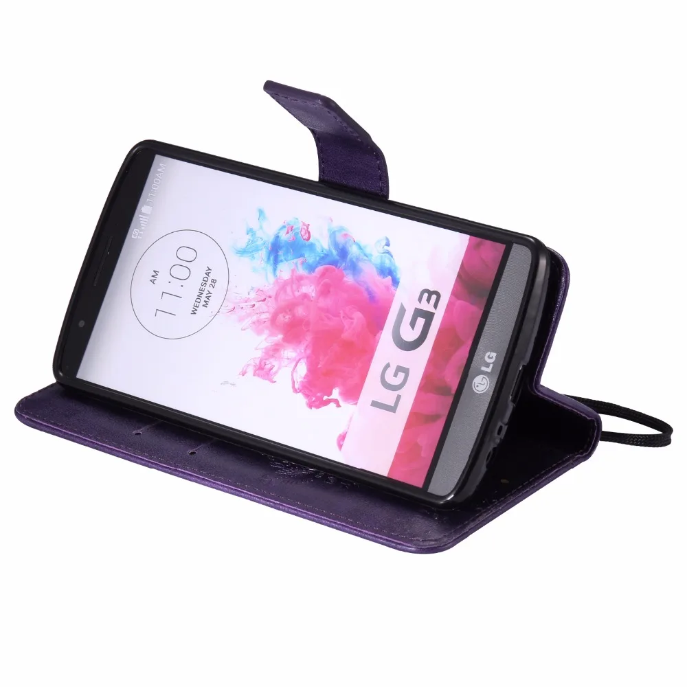 ARYIKUM PU кожаный чехол Capinha для LG G3 D855 D850 откидная подставка Магнитный чехол-кошелек