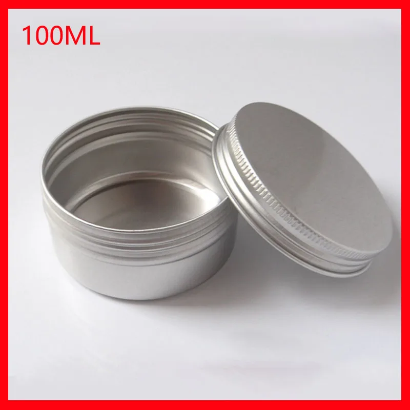 100g aluminum jar, metal jar for cream powder gel use, 3.33 oz cosmetic bottles, 100ml aluminum container 100pcs/lot