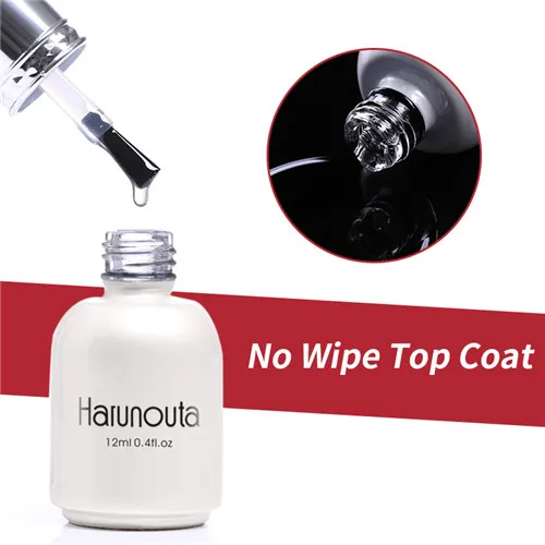 Top Coat Harunouta рисунок металлик Гель-лак для ногтей 3D тиснение Серебряная Золотая линия шелковая точка паук лак для ногтей зеркало для маникюра - Цвет: Top Coat