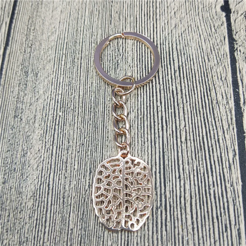 2018 Trendy Brain cell &quotLittle Extra Brain&quot Keychain - psychology gift biology graduation | Украшения и аксессуары