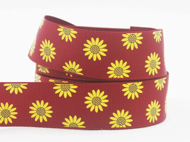 [IuBuFiGo] мамина лента для Хэллоуина цветок 1 &quot25 мм Allhallowmas Grosgrain печать украшения 80