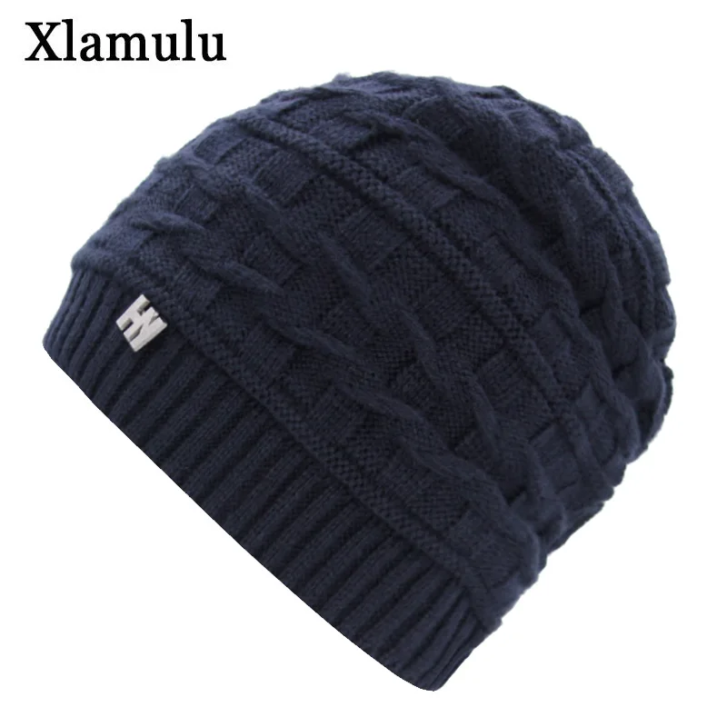 Xlamulu/брендовые модные шапки бини Skullies женская вязаная шапка зимние для мужчин и