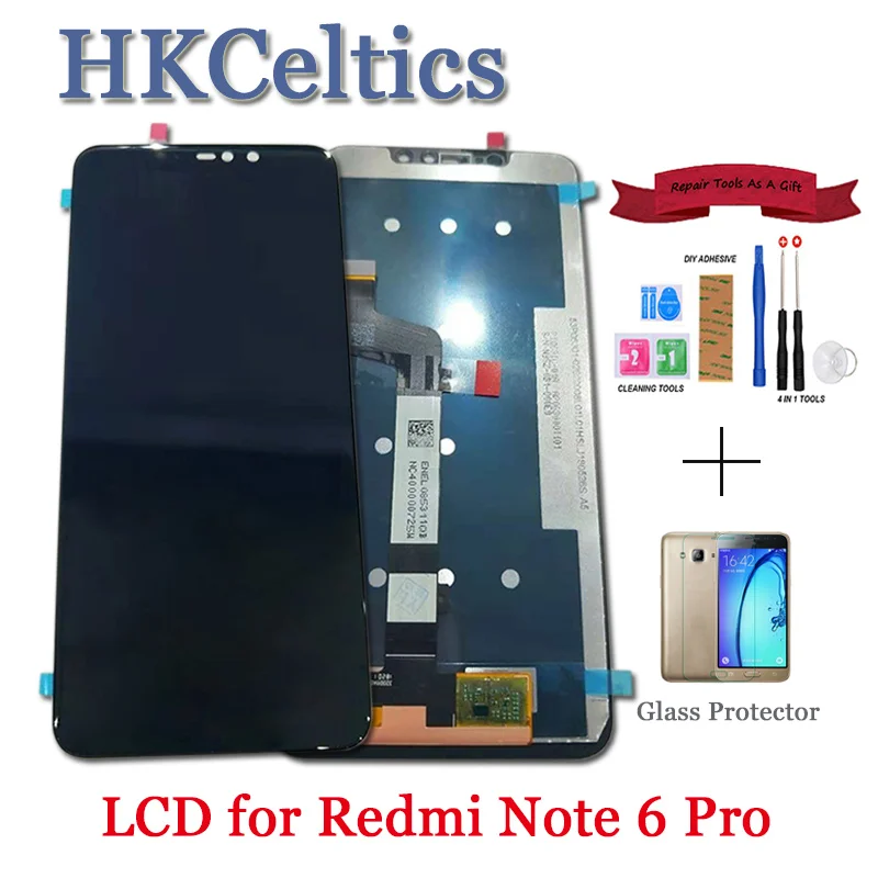 ЖК-дисплей и сенсорный экран в сборе для Xiaomi Redmi Note 6 Pro Global дигитайзер с сенсорным