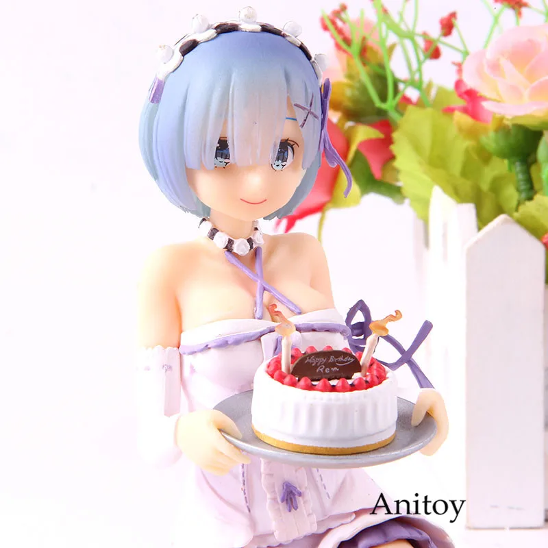 Re Zero Rem фигурка Re: жизнь в другом мире от Zero Rem торт на день рождения Ver. Фигурка Коллекционная модель игрушки для подарка