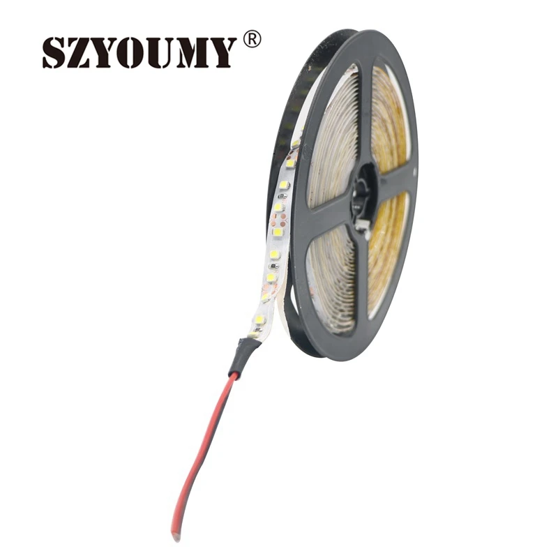 

SZYOUMY 12V 2835 50M LED Strip 5mm Slim 8MM IP65 IP20 Non-Waterproof 120leds/M 5m/Roll LED Strip White/Warm White/Blue/Red/Green
