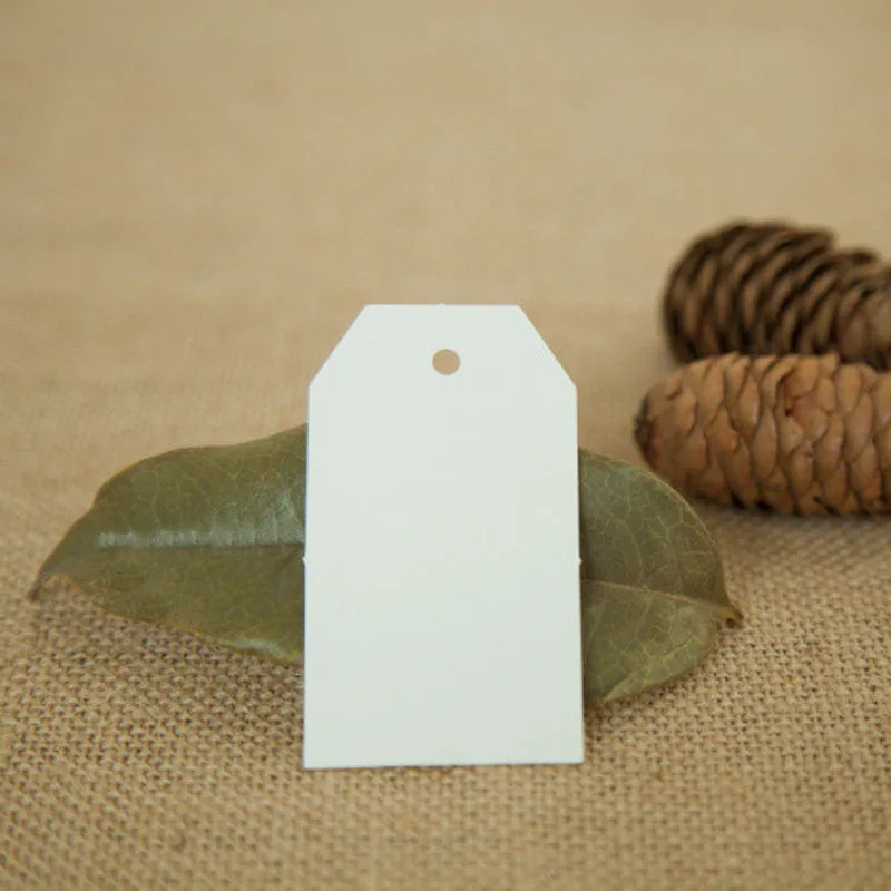 100 шт. DIY крафт бумажные бирки с острым носком этикетка для багажа Рождественская