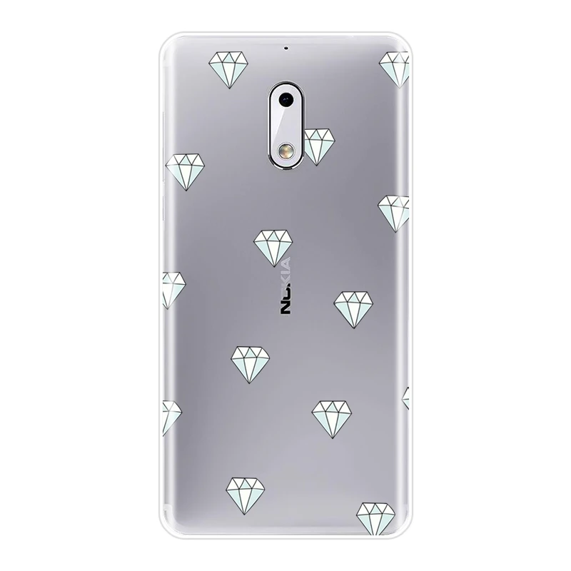 Роскошный модный чехол для телефона Nokia 8 6 5 3 2 1 с драгоценными камнями черный