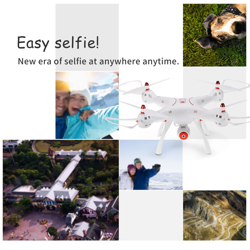 Квадрокоптер Syma X8SW Wi Fi FPV 720P HD камера 2 4G 4CH 6 осевой с барометром высота RTF|rc