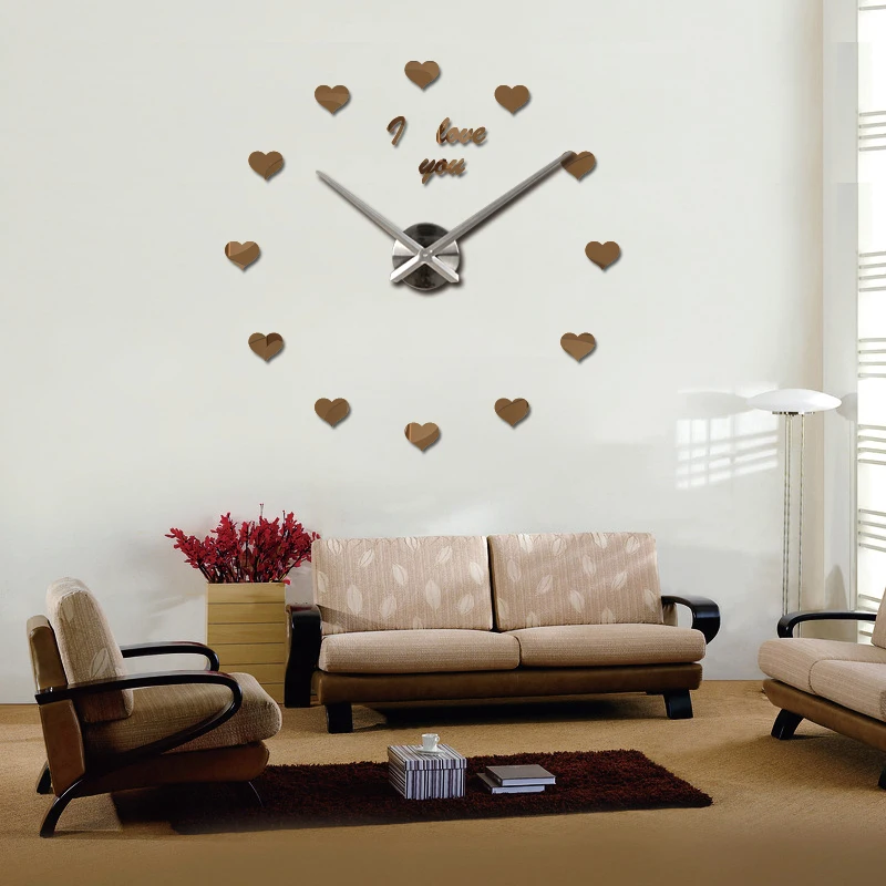 Новинка 2019 настенные часы reloj de pared кварцевые Европа horloge для дома гостиной 3d