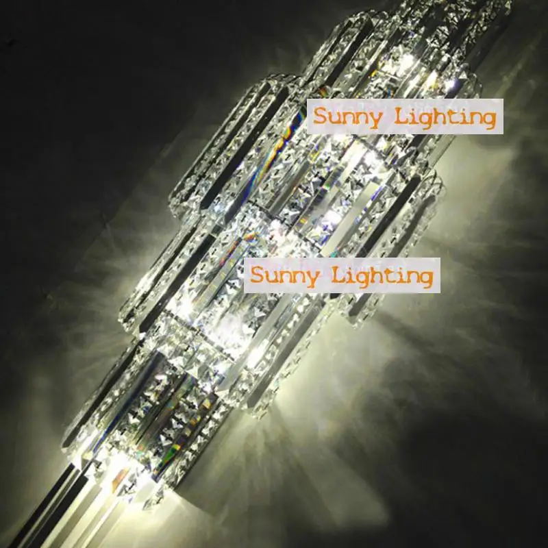 Домашний большой K9 хрустальный настенный светильник Крытый светодиодный