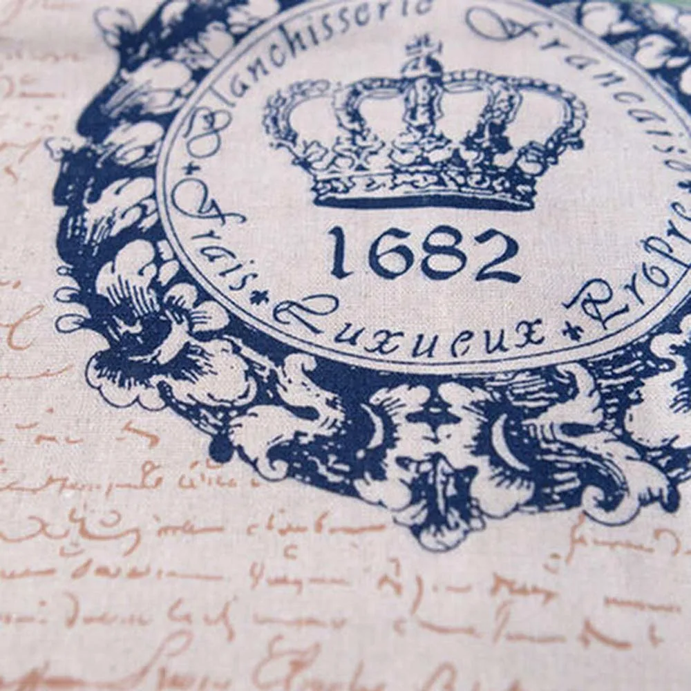 1 шт. разного размера Синий Корона скатерть для украшения дома бежевый Лен