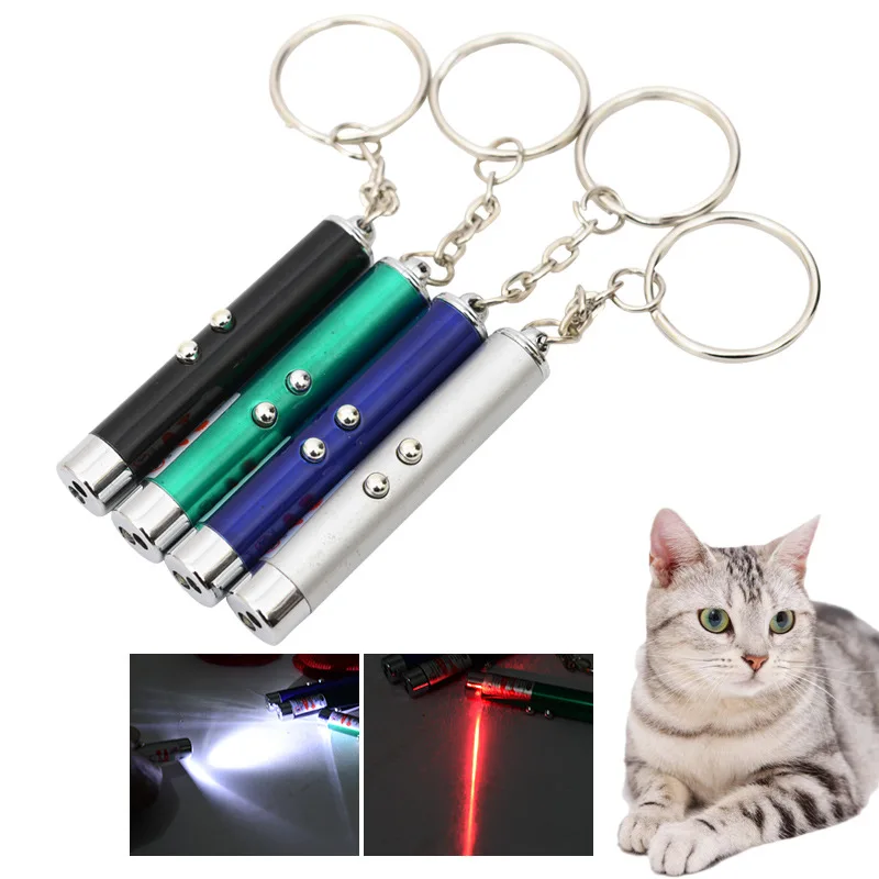 Cat Chaser Toy Interactive LED Light Pointer Laser Creative Pet Funny Pen for Playing Training | Дом и сад