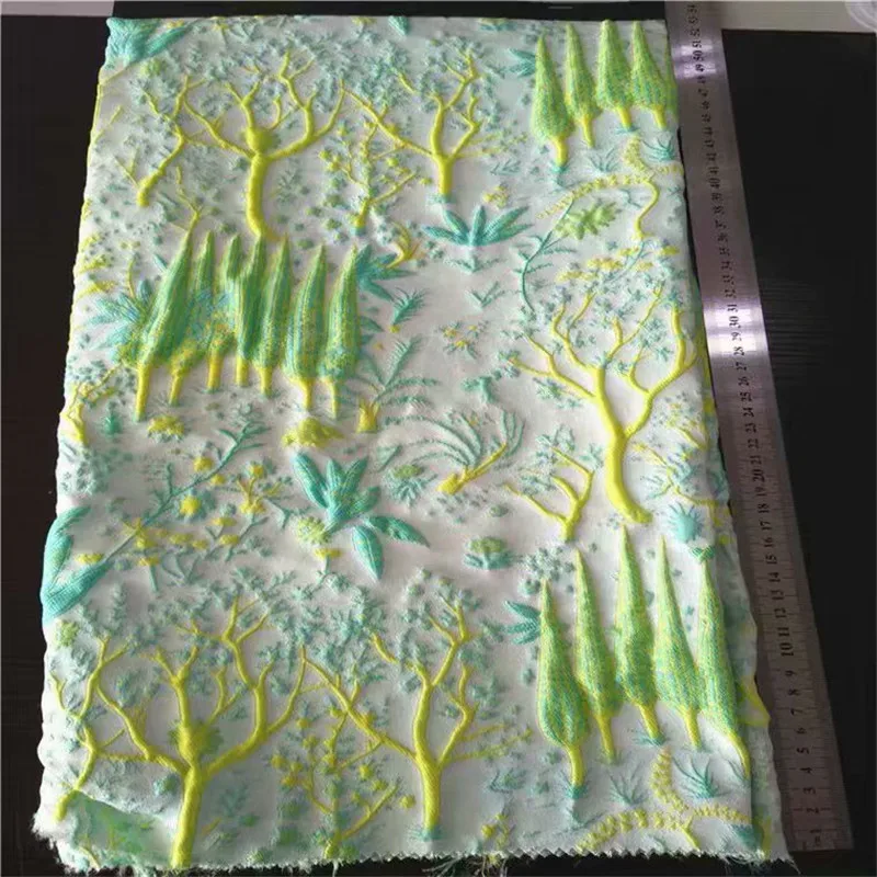 Золотая свадебная жаккардовая парча ткань для платья, 100*145 см, Diy Швейные ткани, вечернее платье лоскутное материал ткани HG17