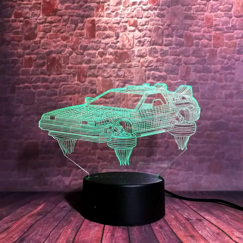 Светящийся 3D ночной Светильник визуальная иллюзия светодиодный 7 цветов