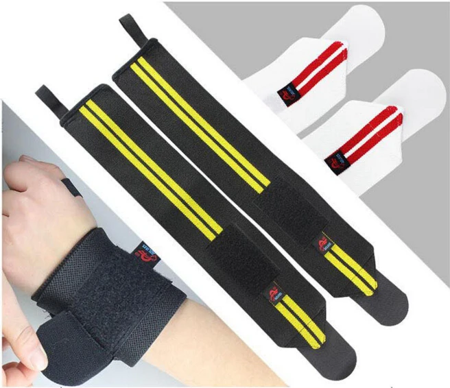 

1 Pair Weightlifting Wristband Sport Professional Training Hand Bands Wrist Support Straps Wraps Guards For Gym Fitness