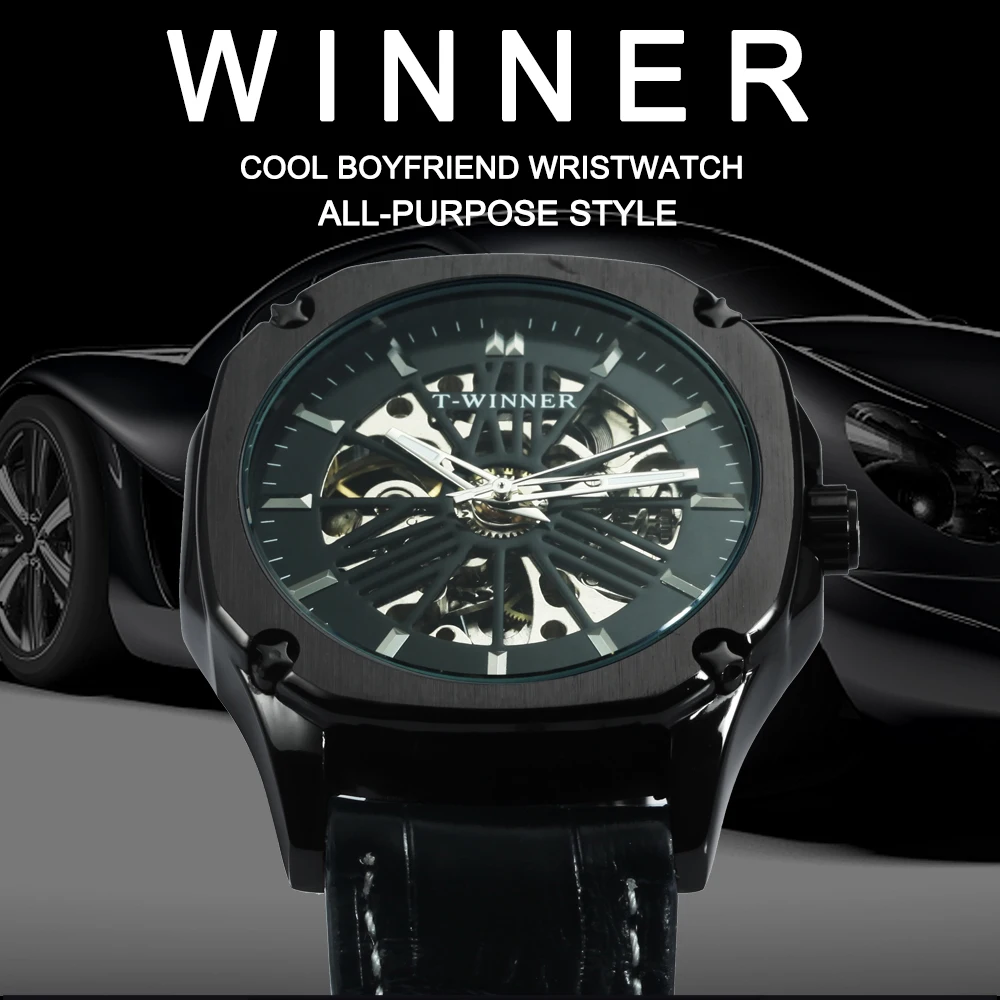 FORSINING классическое платье Авто механические часы с турбийоном для мужчин