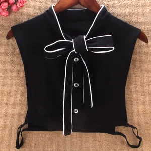 Модный свитер с вышивкой, высокое качество, жилет, блузка, рубашка, съемная, Осень-зима, высокое качество, вышивка, воротник в форме сердца