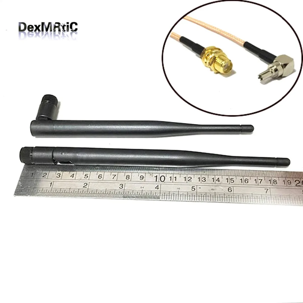 Резиновая антенна 3G 5dBi 850/900/1800/1900/2100 МГц SMA разъем + Гнездовой К CRC9 гнездовой RG316