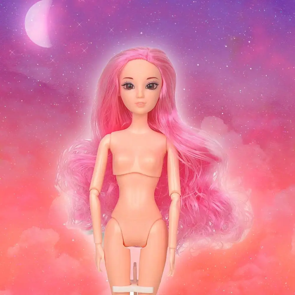 1 шт., 1/6 соотношение, BJD, шаровой шарнир, кукла, 12 подвижных шарниров, сделай сам, 3D голова, акриловые глаза, длинные волосы, игрушка, подарок для девочки(высота 32 см/12,6 дюйма