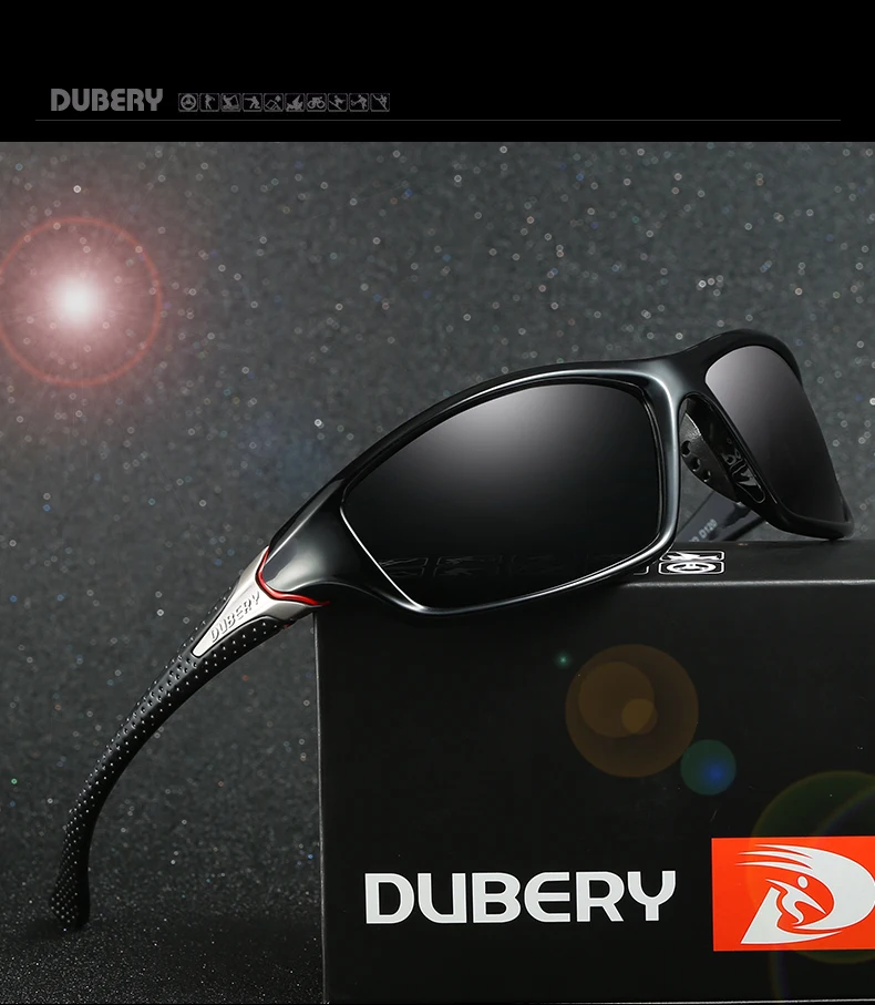 DUBERY, Ретро стиль, солнцезащитные очки, поляризационные, мужские, солнцезащитные очки для мужчин, очки, оттенки, для вождения, черные, мужские очки, 9 цветов, модель 120