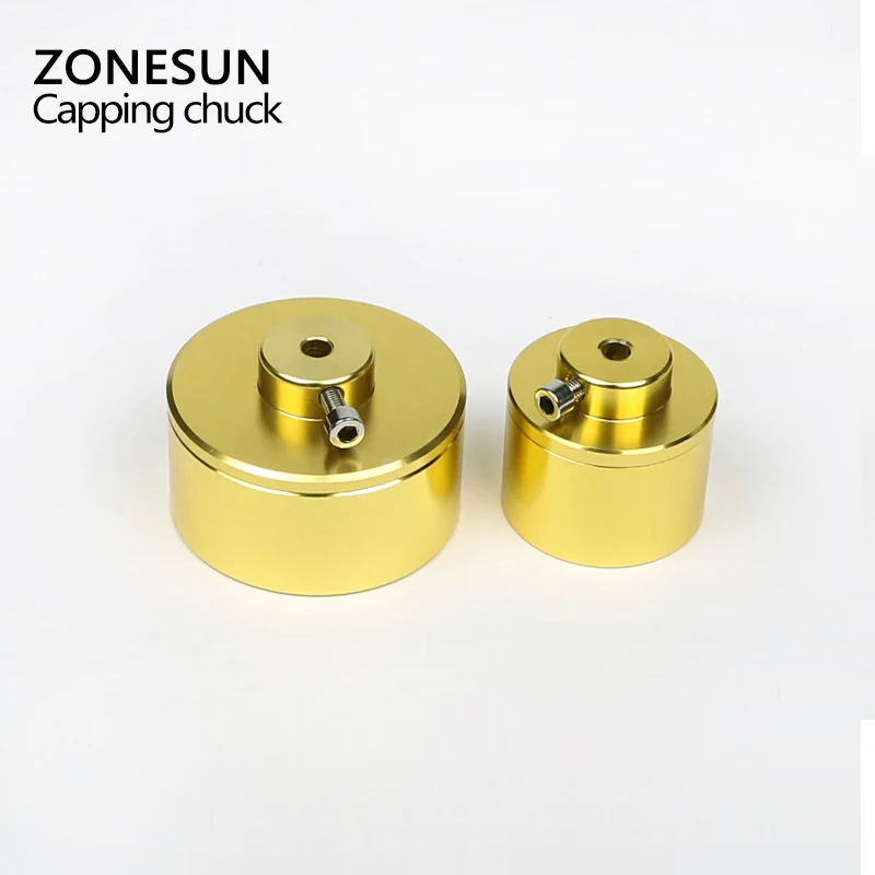 ZONESUN укупорочная машина патрон, винт укупорочный инструмент головка бутылки укупорочная машина патроны 10-50 мм, золотой цвет креповая машина