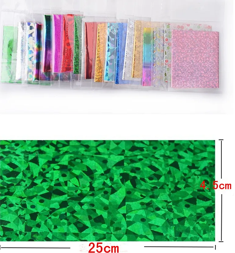 50Pcs/set Shimmer Starry Sky Nail Foil Colorful Glitter Transfer Sticker Manicure Art Decoration Accessories | Красота и здоровье