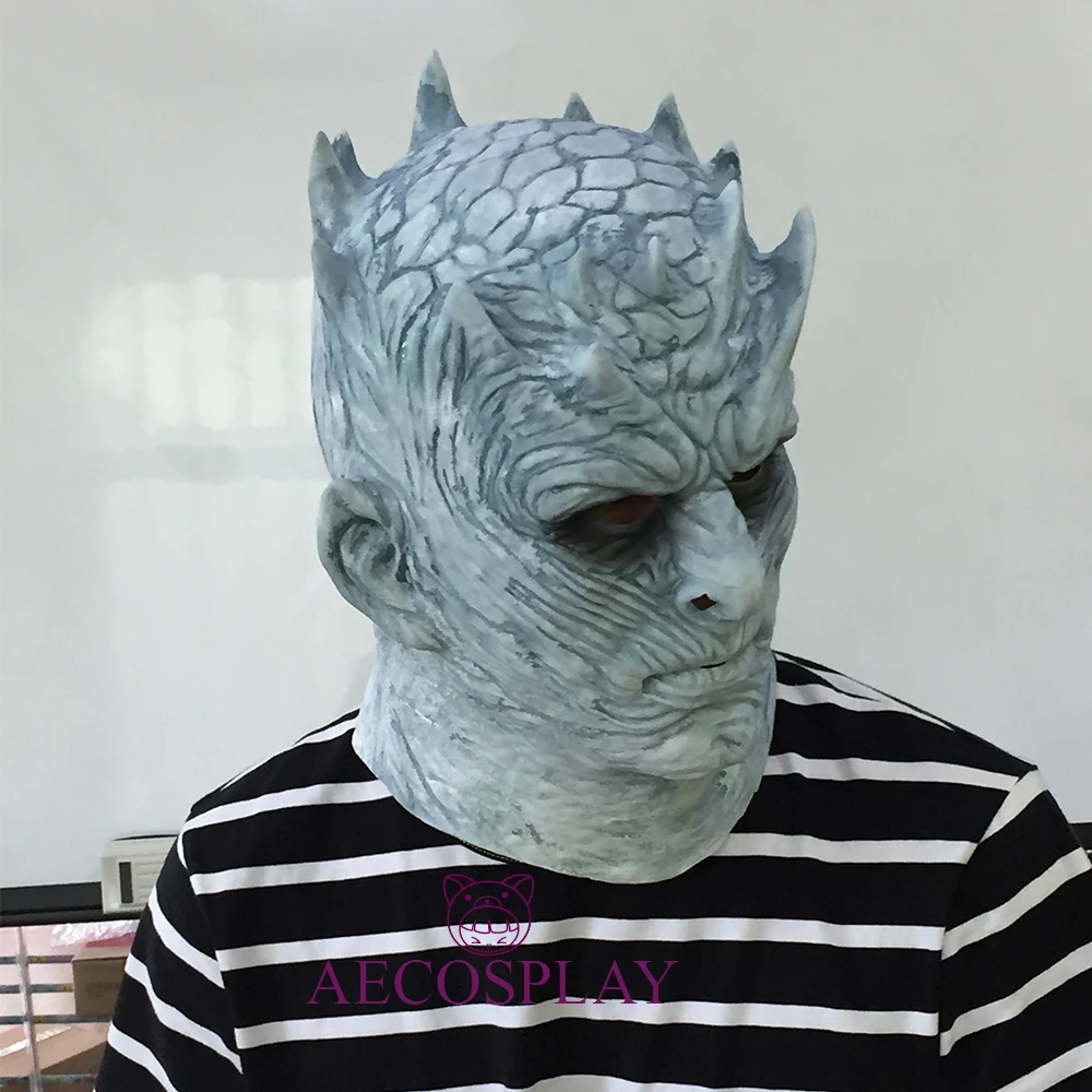 Косплэй Игра престолов ночи король Walker Уход за кожей лица ночной re зомби Хэллоуин маска для взрослых трон Костюм партии аксессуаров