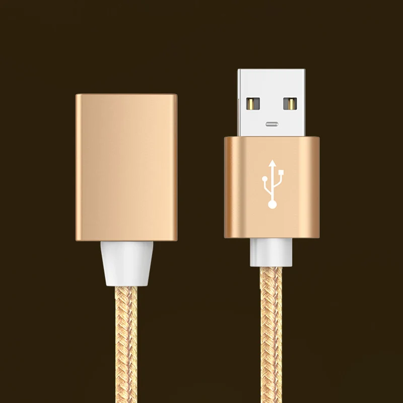 SHIERAK Новое поступление USB удлинитель для мужчин и женщин удлинитель нейлоновый плетеный провод расширенное соединение для клавиатуры мышь U диск