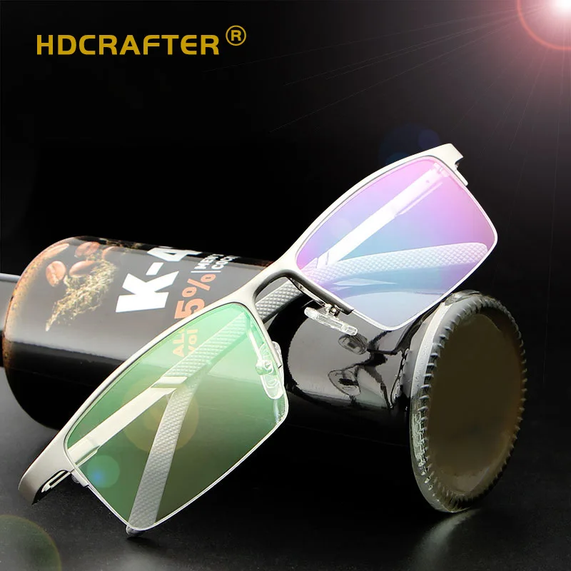 HDCRAFTER анти голубой свет очки для мужчин рамки для женщин винтажные оптические прозрачные мужские женские очки по рецепту Lunette Lumiere UV40