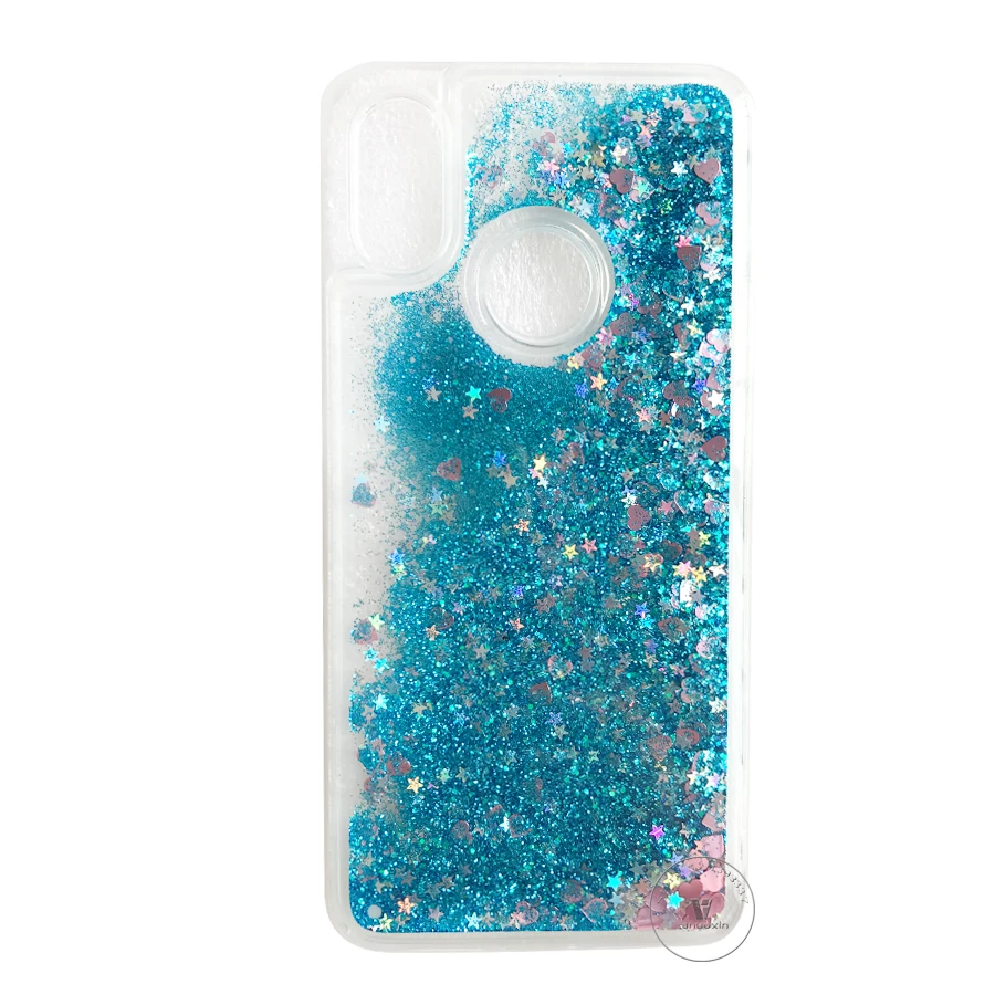 

Honor 8C case on Huawei Honor 8C case Glitter Dynamic Liquid Back cover For Coque Huawei Honor8C 8 C BKK-L21 Soft TPU phone case