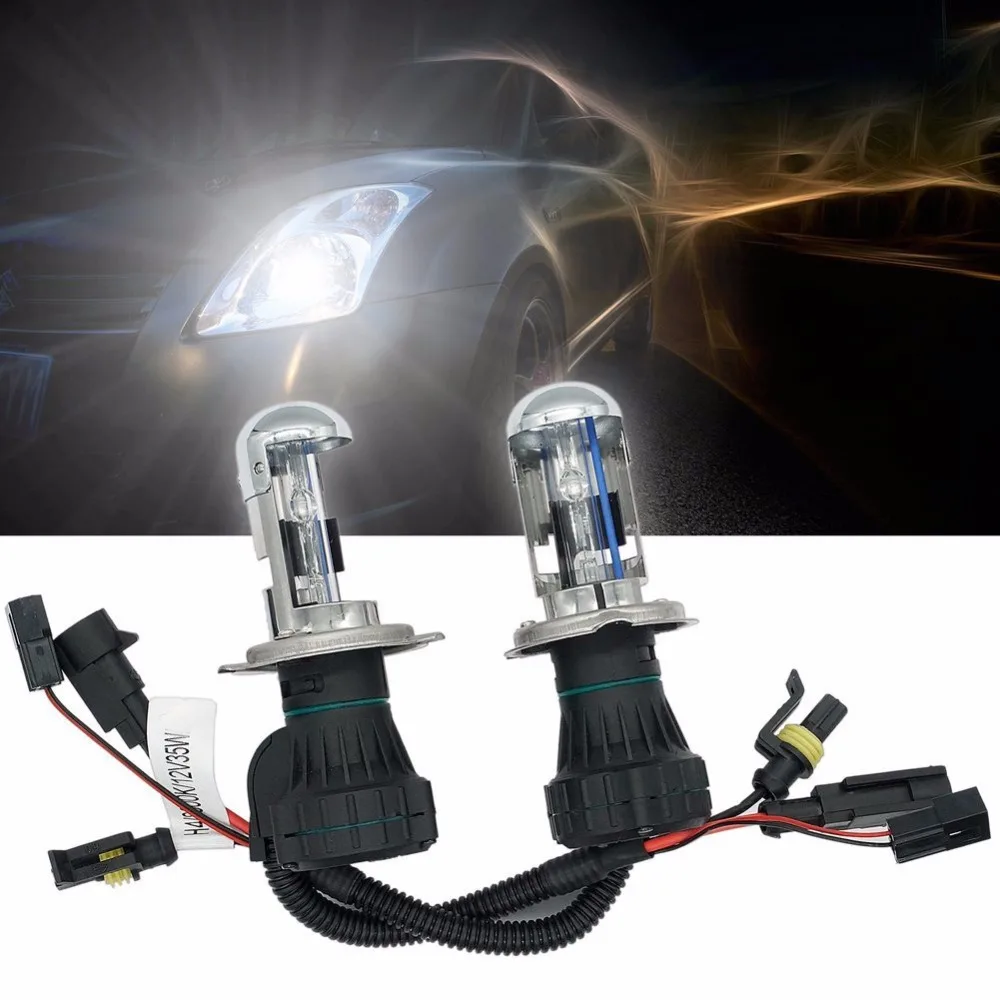 1 комплект h4 ксеноновые лампы hid переделочный комплект ксеноновых фар светильник h4 bi xenon 4300 К 5000k 6000k 8000k 10000k 12000k h4 hi низкий ксеноновый балласт
