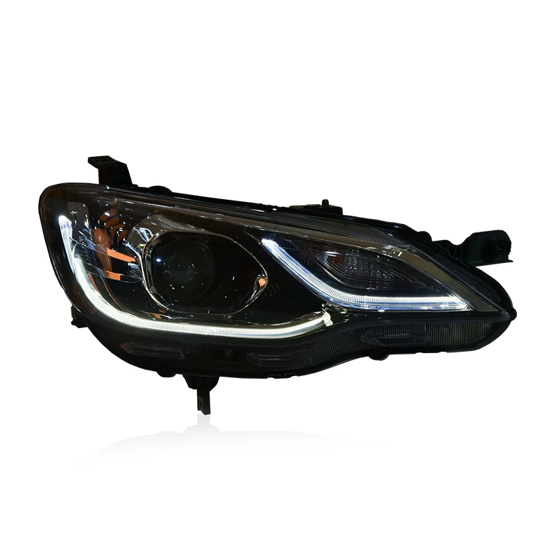 

car styling For Chevrolet Cavalier headlight angel eyes 2016-2018 For Cavalier LED light bar Q5 bi xenon lens h7 xenon day light