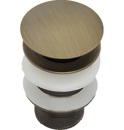 Большая круглая крышка в античном стиле из латуни слив раковины для ванной