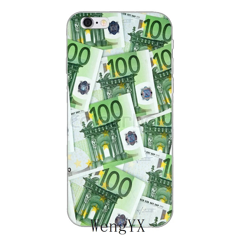 Чехол для iPhone 4, 4S, 5, 5S, 5c, SE, 6, 6s, 7, 8 plus, X, XR, XS Max - Цвет: Euro-money-A-07