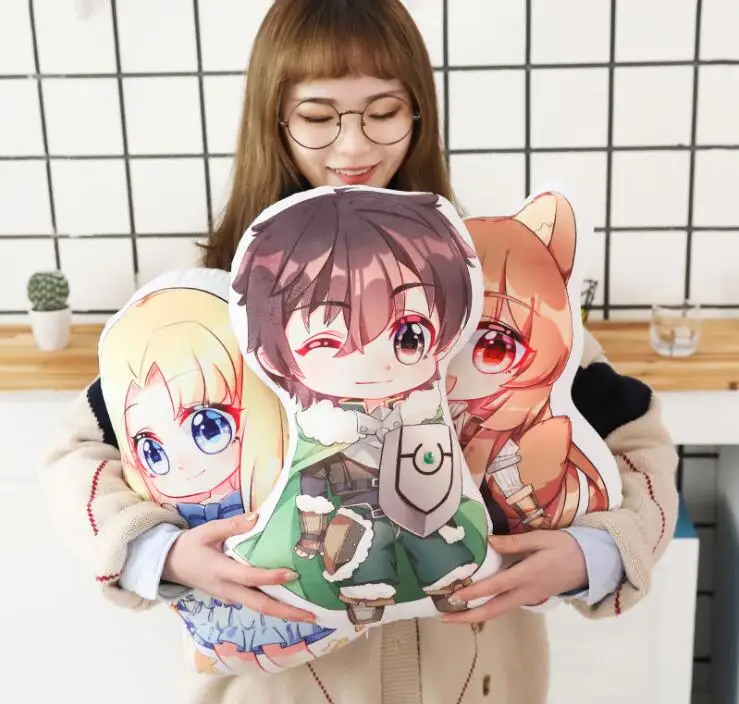 Восходящий из щита герой Naofumi Iwatani 50 см Мультяшные мягкие куклы подушка игрушки