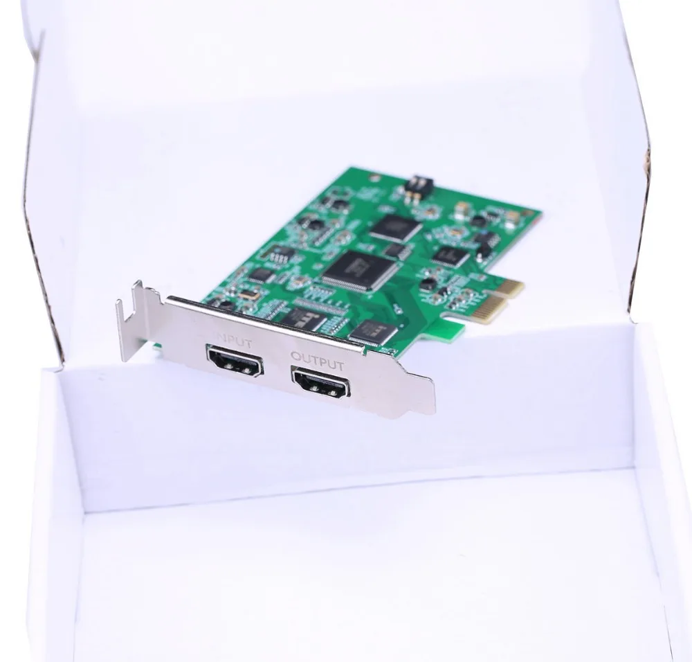 Двойной HDMI PCIE Карта видеозахвата HDMI HD видеозахвата 1080p 60pfs запись игровой конференции прямая трансляция потокового веб-вещания