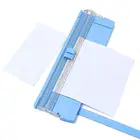 Портативный резак для бумаги A4 Precision, карточка художественный триммер, фоторезак, коврик для резки, сменный резак 2*1,8*1,3 см, синий