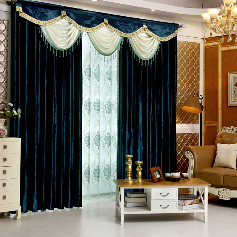 Занавески на заказ высококачественные простые современные роскошные однотонные