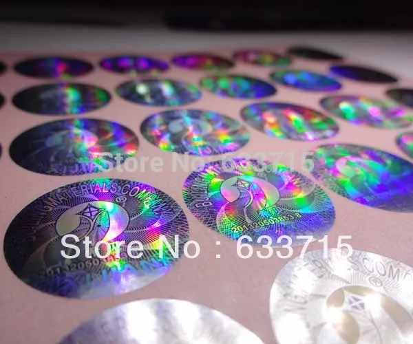 Подгонянная 3D золотая голограмма Фольга наклейка печать этикеток бесплатный