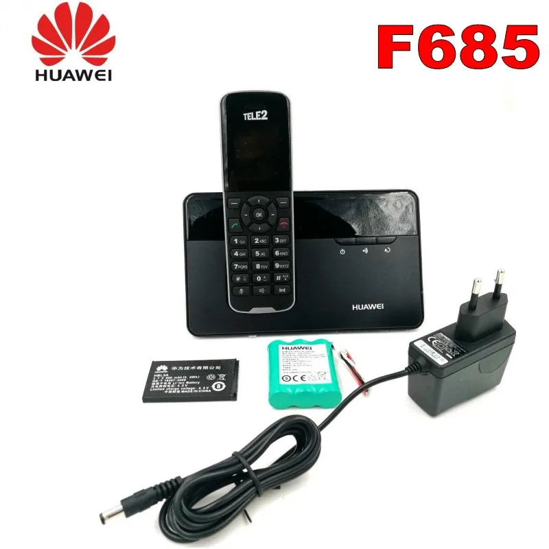 500 шт./лот беспроводной телефон и гарнитура для Huawei F685 DECT настольный домашний со