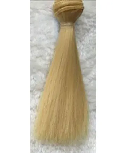 Yellow Gold Новинка, парик для куклы, чистые разноцветные волосы, 15 см* 100 см, 1 шт., 1/3, 1/4, прямые волосы для BJD, DIY аксессуары, детские игрушки, хаки, черный - Цвет: Yellow Gold