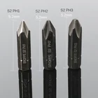 HOEN 3 шт. 8 мм Hex тяжелых воздействия удара Отвертка Крест Phillips Электрический магнитный Набор битов для отверток для ослабить винты